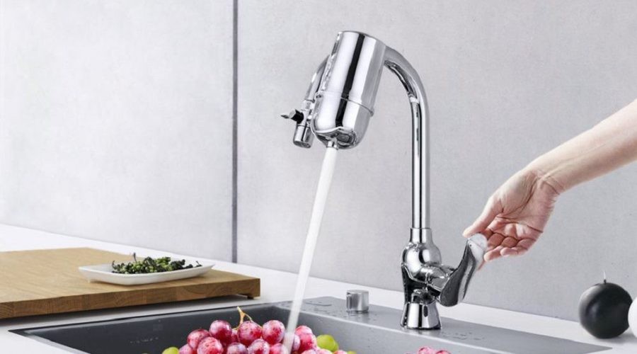 LWZTLYLT-1P Kitchen Faucet Filter，Home Bathroom Faucet Water Purifier,Screw-in Installation 