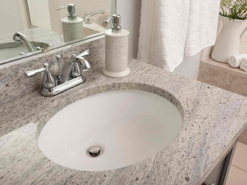 Clean Granite Bathroom Sinks