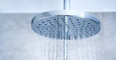 how to clean rainfall shower head