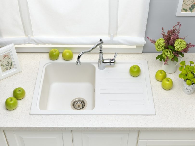 how to clean a granite sink