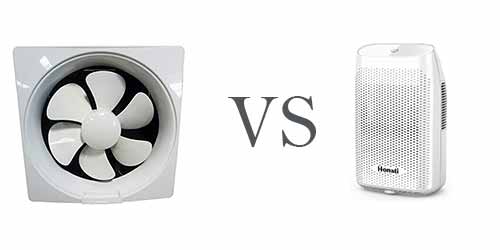 dehumidifier vs exhaust fan