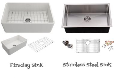fireclay vs stainless steel sink