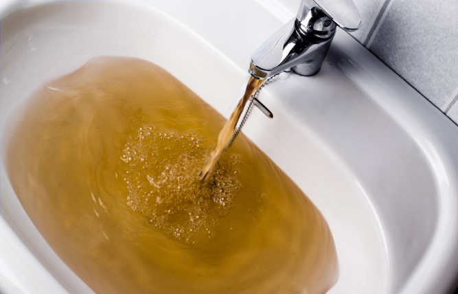 how to get rid of brown well water