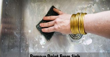 remove paint from sink