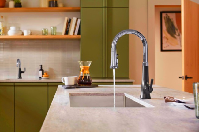 two-toned faucet finishes
